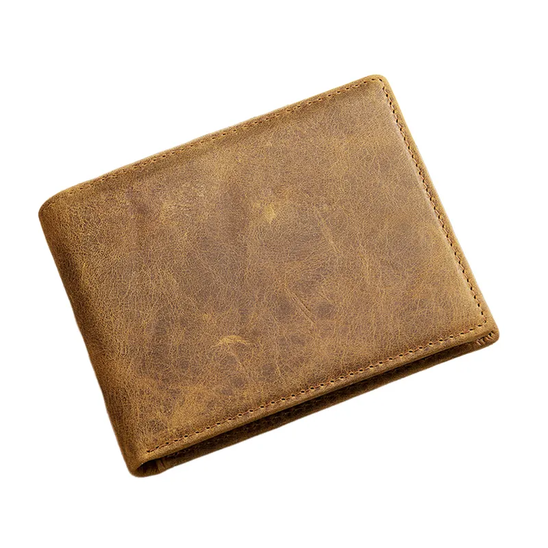 Men's Vintage Top Layer Cowhide Short Bi-Fold Wallet 45842491U sold by Manly product image thumbnail 2