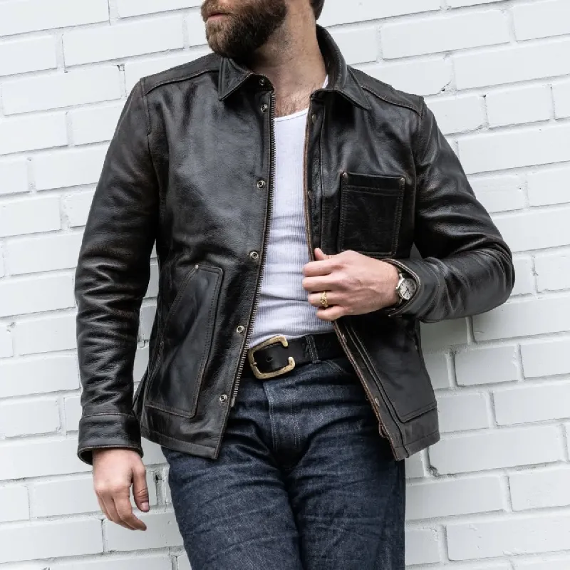 Men's Vintage Multi Pocket Biker Leather Jacket 89794241Y sold by Manly product image thumbnail 4