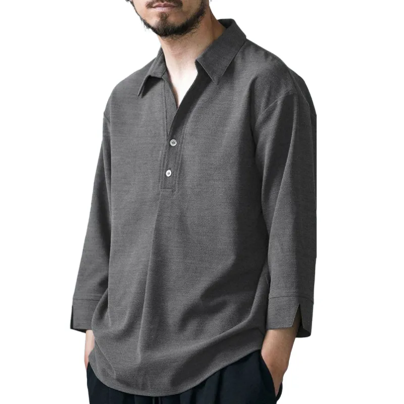 Men's Casual Classic Lapel Long-sleeved POLO Shirt 58423003F sold by Manly