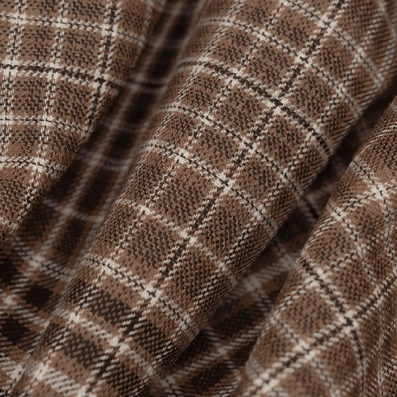 Men's Casual Lapel Plaid Long-sleeved POLO Shirt 58912239F sold by Manly product image thumbnail 4