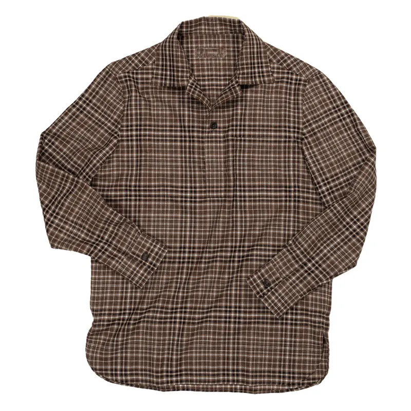 Men's Casual Lapel Plaid Long-sleeved POLO Shirt 58912239F sold by Manly product image thumbnail 3