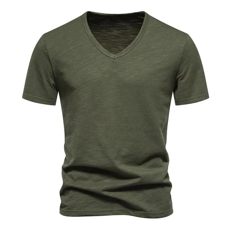 Men's Casual Bamboo Cotton V-Neck Short Sleeve T-Shirt 40233714X sold by Manly