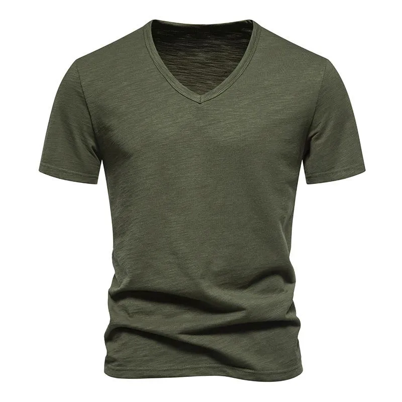 Men's Casual Bamboo Cotton V-Neck Short Sleeve T-Shirt 40233714X sold by Manly