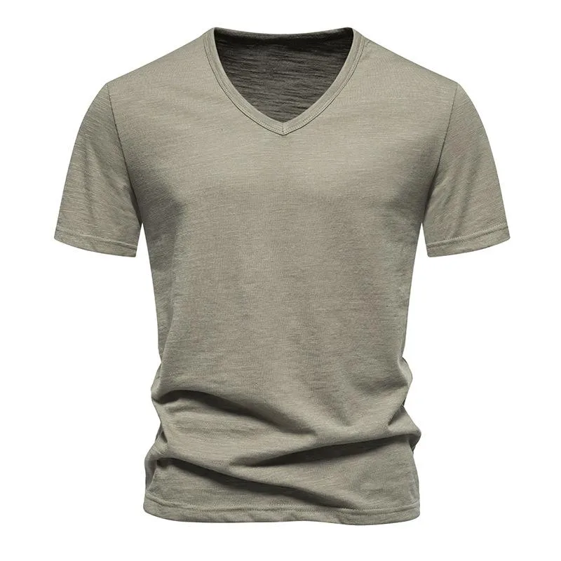 Men's Casual Bamboo Cotton V-Neck Short Sleeve T-Shirt 40233714X sold by Manly product image thumbnail 2