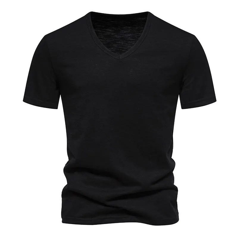 Men's Casual Bamboo Cotton V-Neck Short Sleeve T-Shirt 40233714X sold by Manly product image thumbnail 4