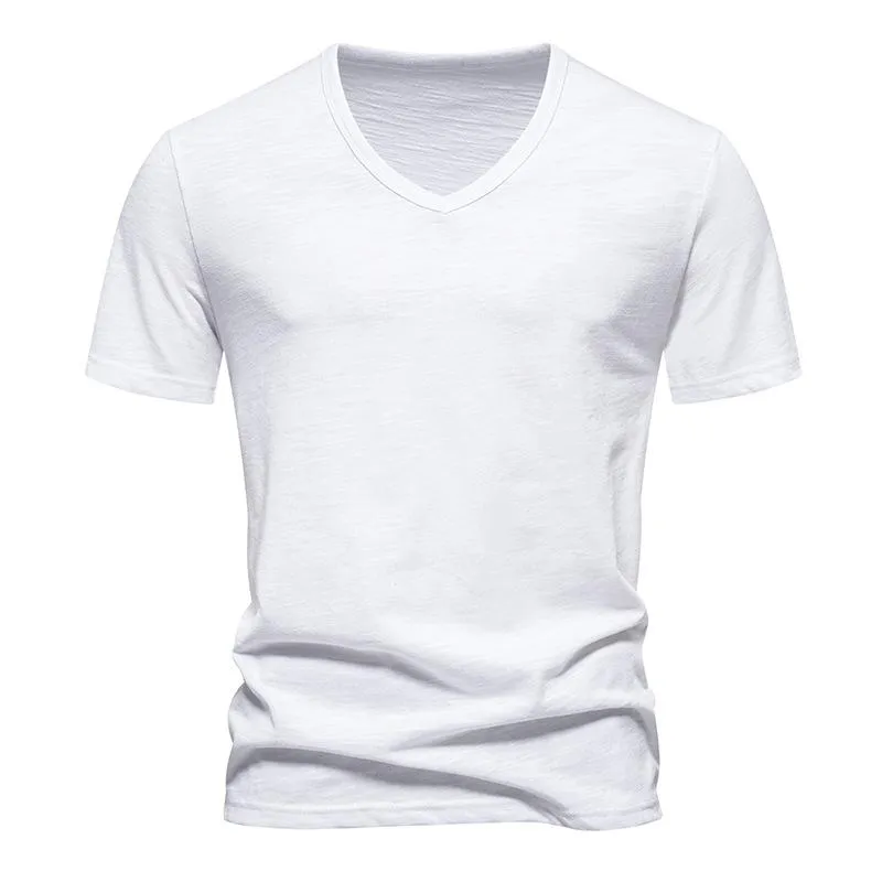 Men's Casual Bamboo Cotton V-Neck Short Sleeve T-Shirt 40233714X sold by Manly product image thumbnail 3