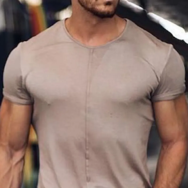 Men's Classic Casual Round Neck Slim Fit Modal Cotton Short Sleeve T-Shirt 96744384K sold by Manly product image thumbnail 3