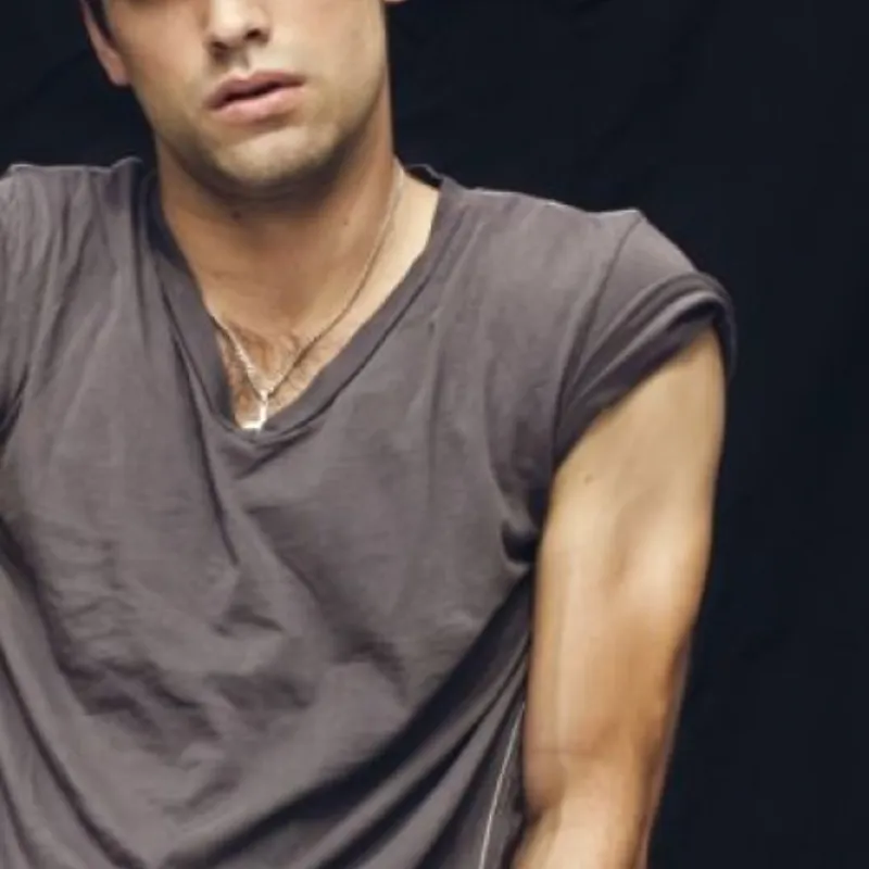 Men's Casual V-Neck Slim Fit Cotton And Linen Short-sleeved T-shirt 23471496K sold by Manly product image thumbnail 3