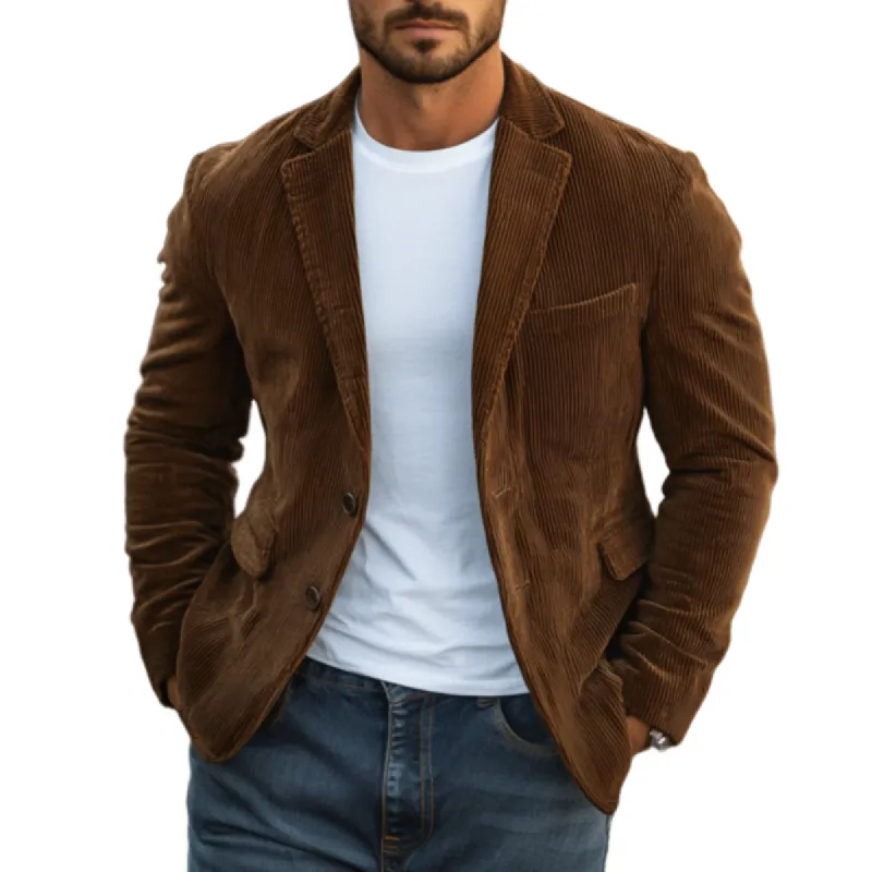 Men's Classic Casual Corduroy Slim Fit Blazer 52112571K sold by Manly