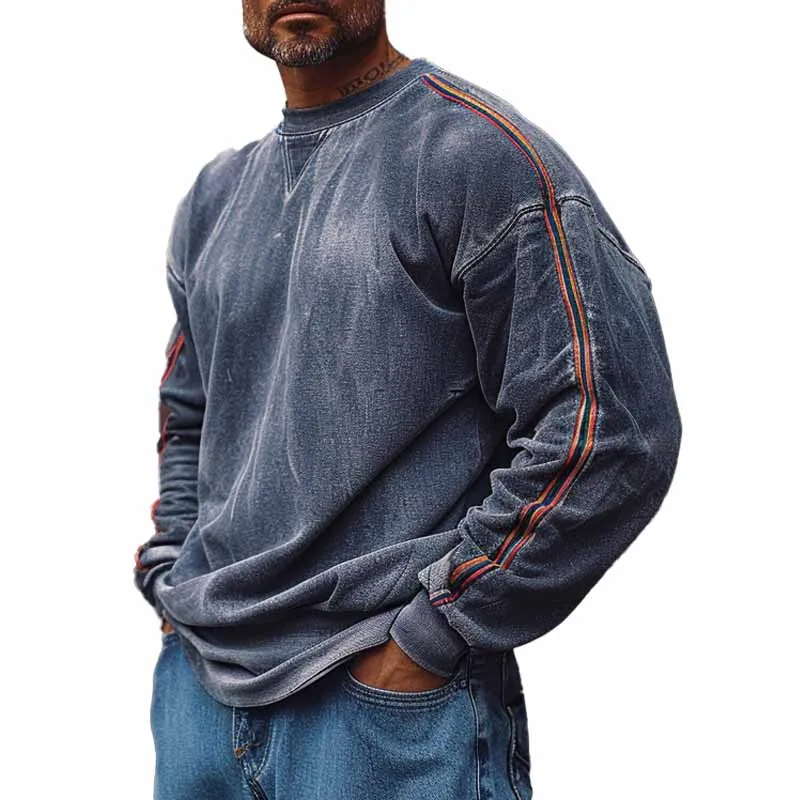 Men's Sports Vintage Crew Neck Sweatshirt 61549924X sold by Manly