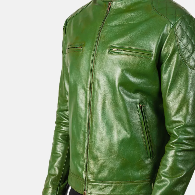 Men's Classic Fashion Slim Fit Leather Jacket 31873867K sold by Manly product image thumbnail 4