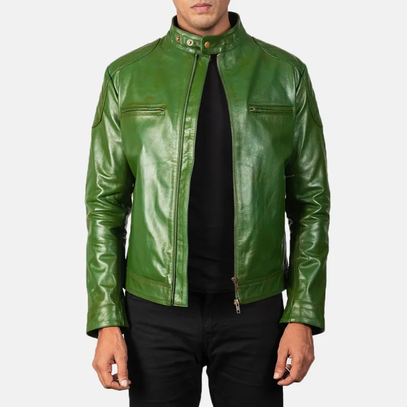 Men's Classic Fashion Slim Fit Leather Jacket 31873867K sold by Manly product image thumbnail 2