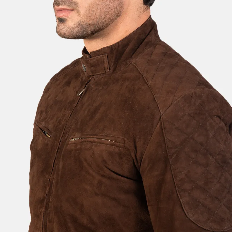 Men's Classic Casual Stand Collar Suede Jacket 51649571K sold by Manly product image thumbnail 4