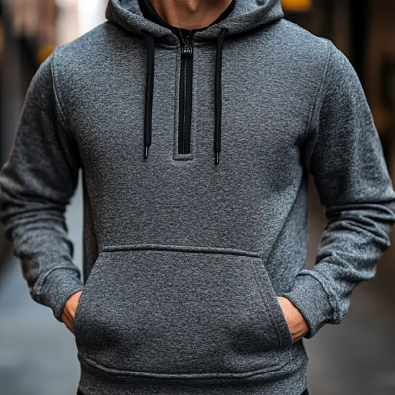 Men's Casual Outdoor Long Sleeve Hoodie 22999676F sold by Manly product image thumbnail 3