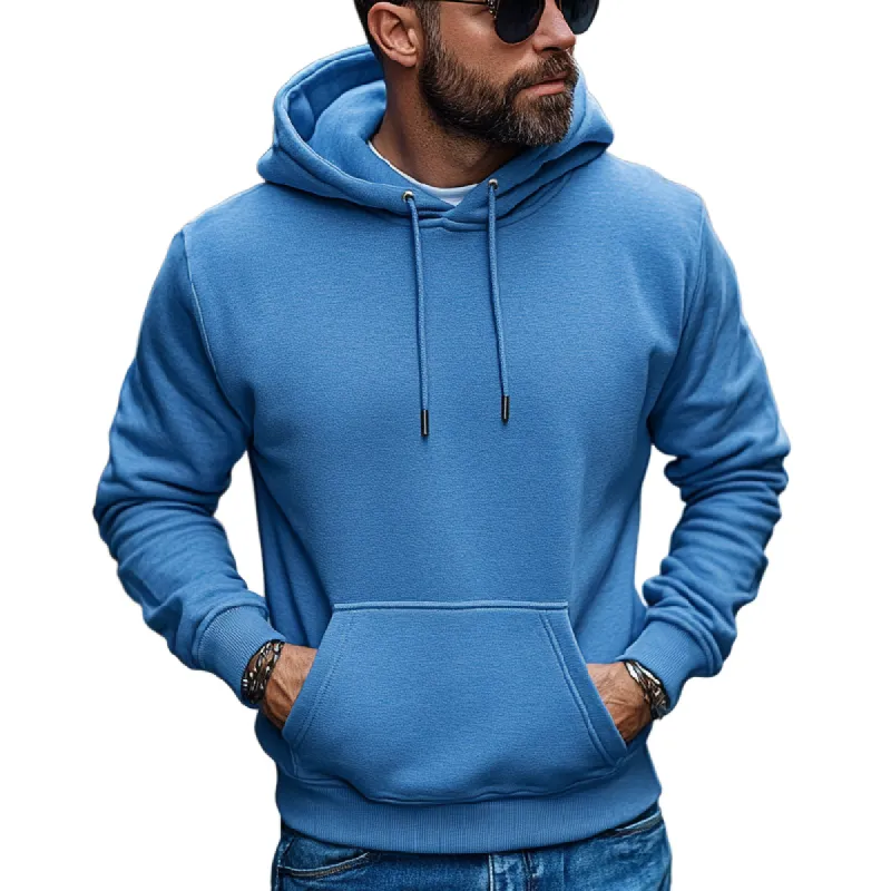 Men's Sports Trendy Long-sleeved Hoodie 24851896F sold by Manly