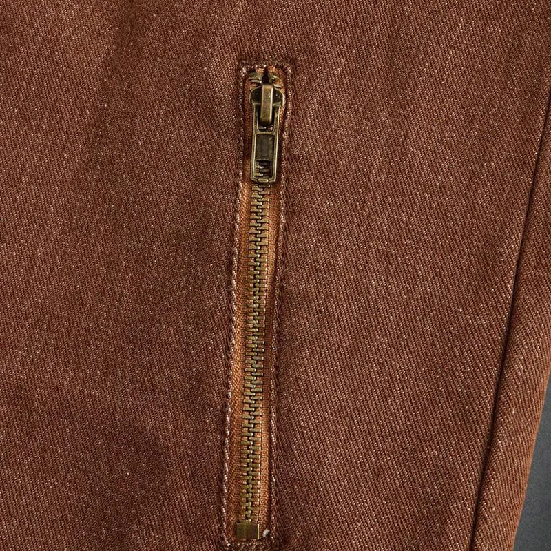 Men's Stand Collar Zipper Denim Jacket 00127669X sold by Manly product image thumbnail 3