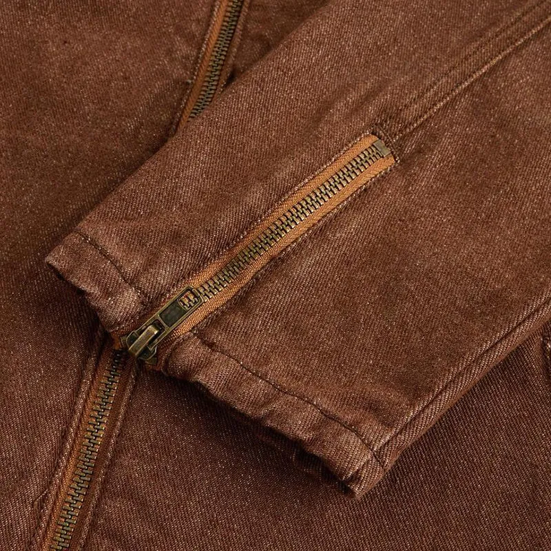 Men's Stand Collar Zipper Denim Jacket 00127669X sold by Manly product image thumbnail 2