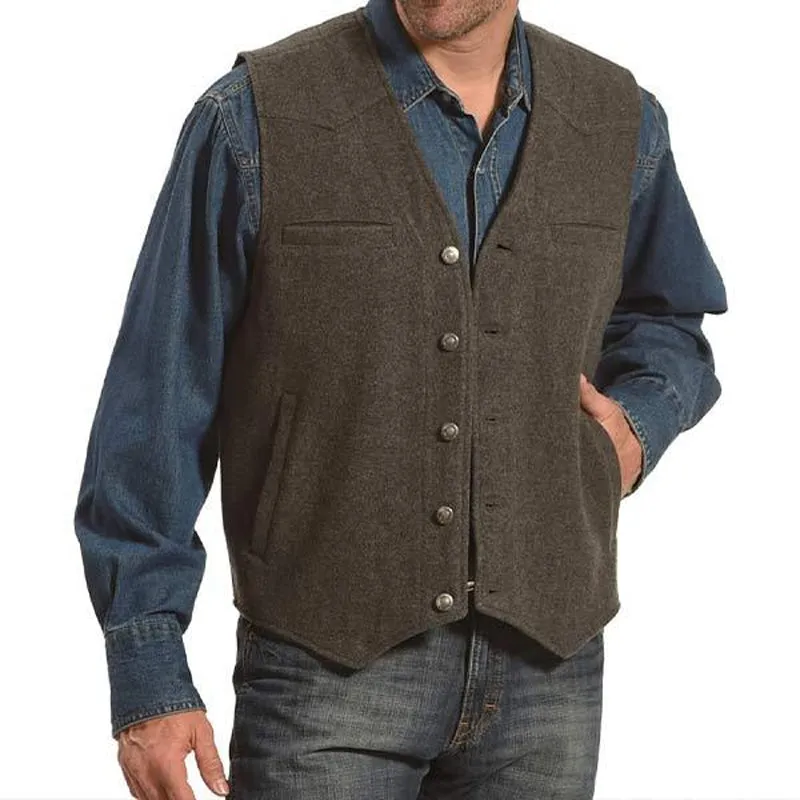 Men's Retro Casual Loose Vest WD66 sold by Manly