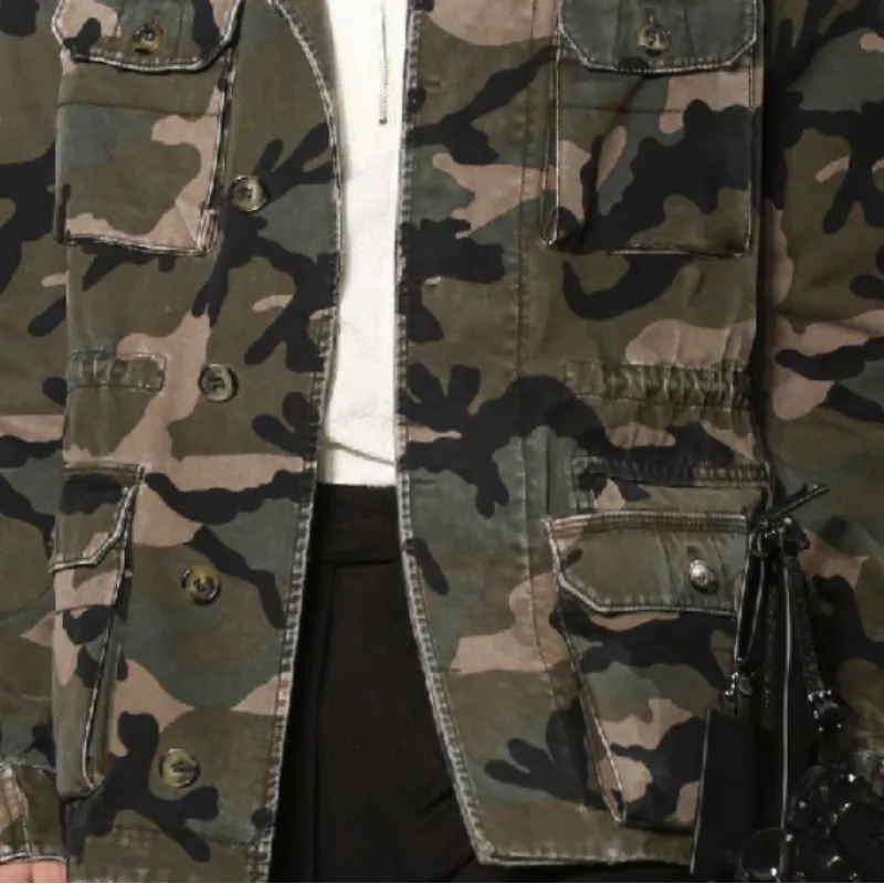 Men's Casual Retro Lapel Multi-Pocket Camouflage Jacket 04914180F sold by Manly product image thumbnail 3