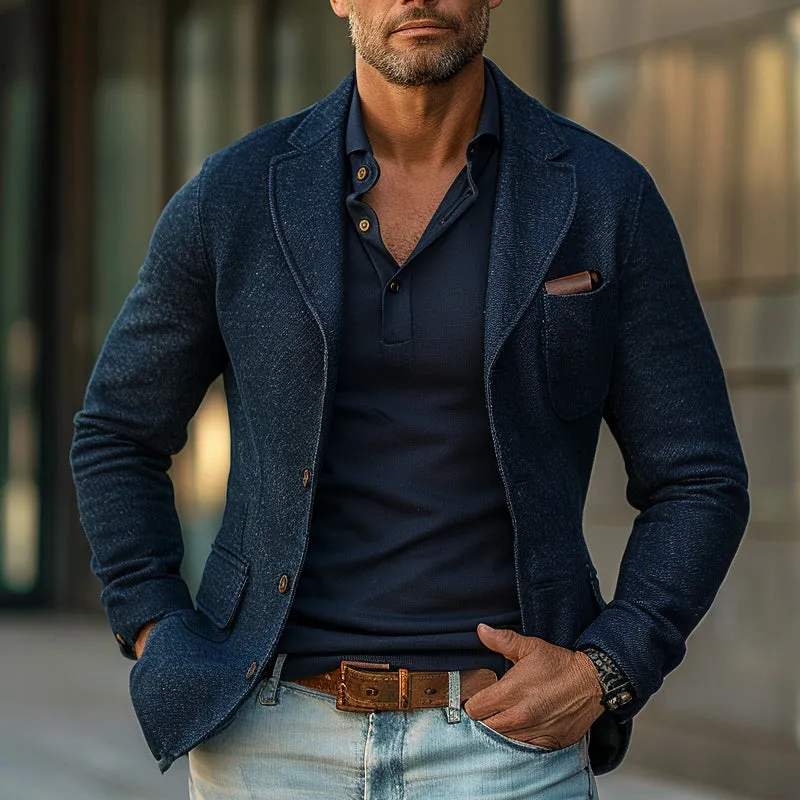 Men's Wedding Casual Knit Blazer 81323124X sold by Manly product image thumbnail 2