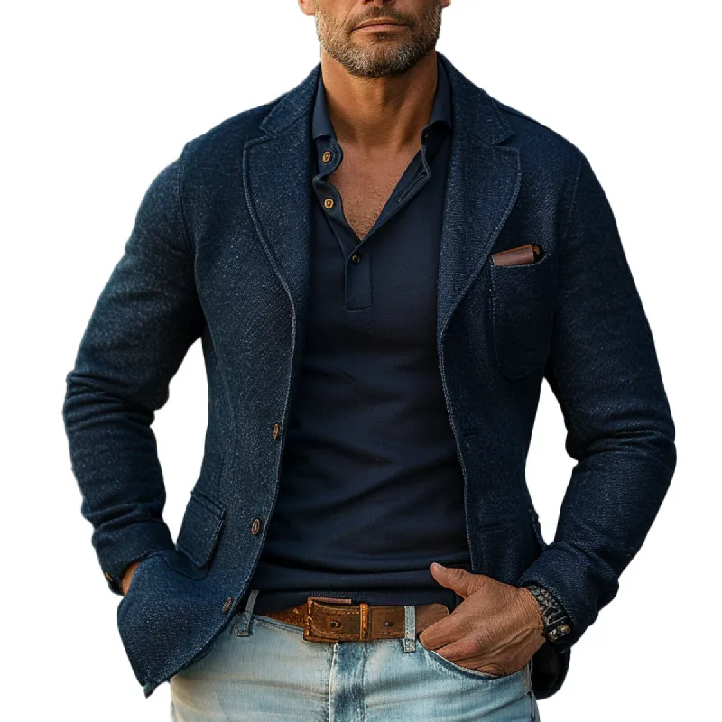 Men's Wedding Casual Knit Blazer 81323124X made by Manly