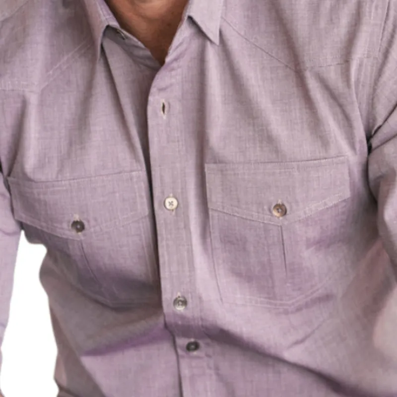 Men's Casual Fashion Lapel Blended Long Sleeve Shirt 20063404F sold by Manly product image thumbnail 3