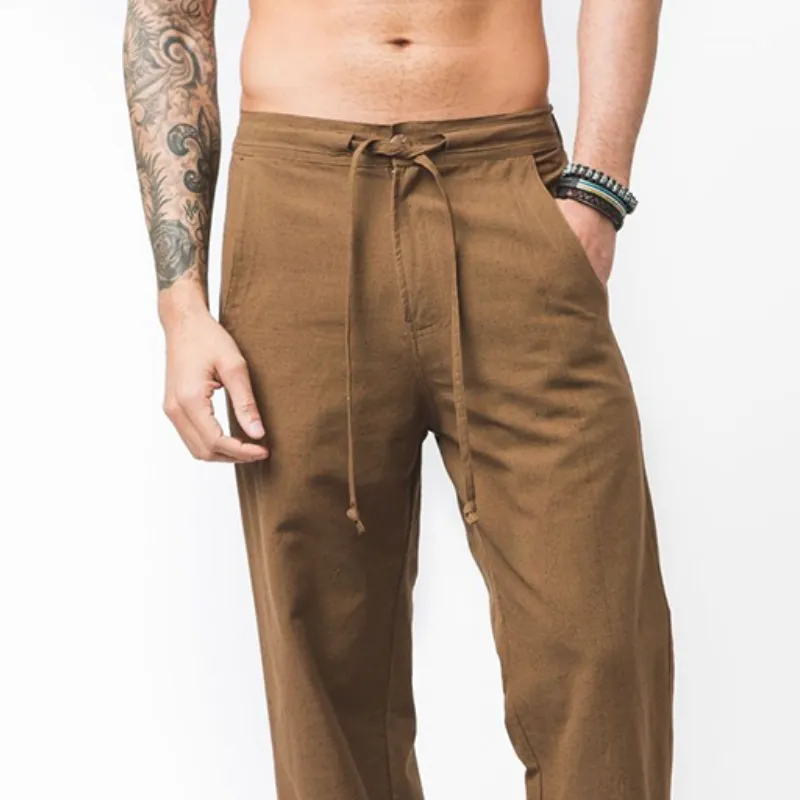 Men's Classic Casual Pocket Linen Pants 76695746K sold by Manly product image thumbnail 2
