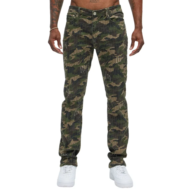 Men's Fashion Casual Straight Camouflage Cargo Pants 85121483F sold by Manly
