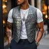 Men's Classic Casual Textured Leather Vest 82128811K sold by Manly