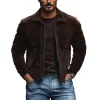 Men's Vintage Lapel Corduroy Zippered Slim Jacket 55443247M sold by Manly