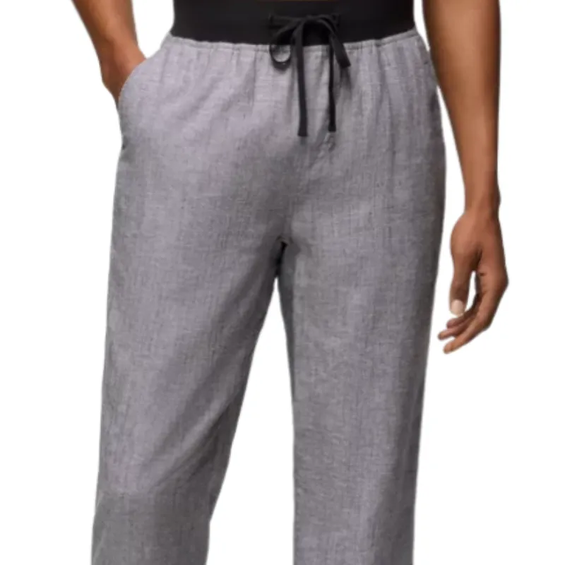 Men's Comfortable Cotton and Linen Drawstring Elastic Waist Casual Pants 38227547F sold by Manly product image thumbnail 3