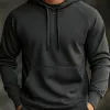 Men's Casual Solid Color Sports Hoodie 94234260F sold by Manly