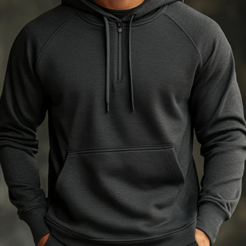 Men's Casual Solid Color Sports Hoodie 94234260F sold by Manly product image thumbnail 3