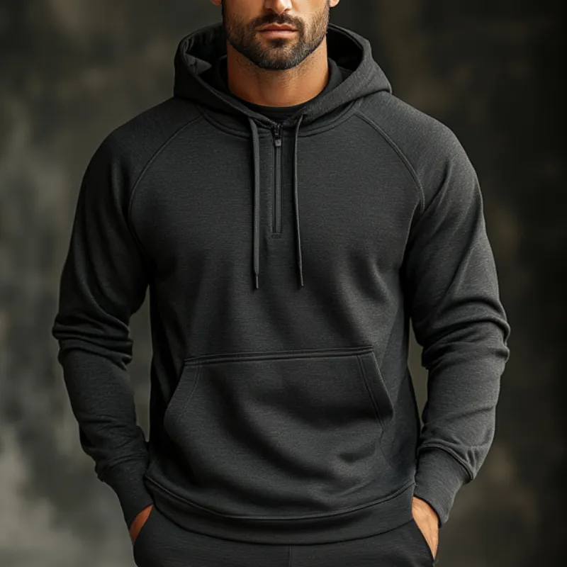 Men's Casual Solid Color Sports Hoodie 94234260F sold by Manly product image thumbnail 2