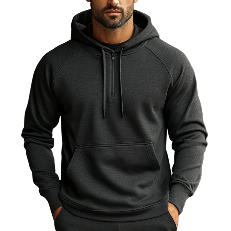 Men's Casual Solid Color Sports Hoodie 94234260F sold by Manly