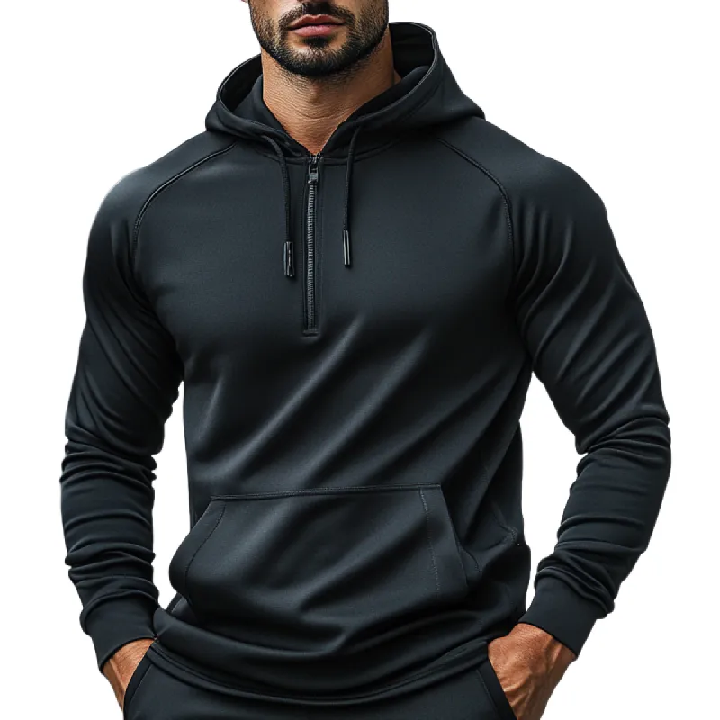 Men's Casual Sports Quick-drying Long-sleeved Hoodie 63332984F sold by Manly