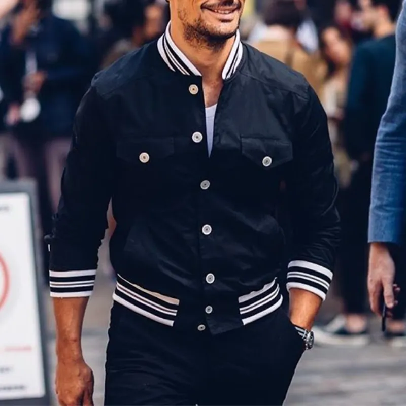 Men's Fashion Vintage Casual Slim Fit Button Jacket 10145084K sold by Manly product image thumbnail 2