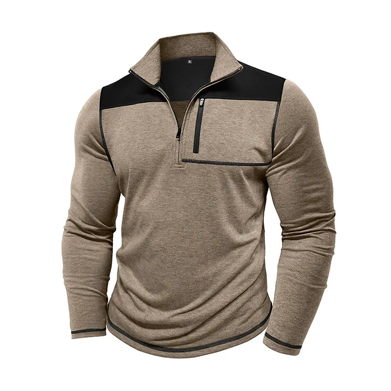 Men's Classic Casual Slim Stand Collar Long Sleeve POLO Shirt 42846651K sold by Manly product image thumbnail 2