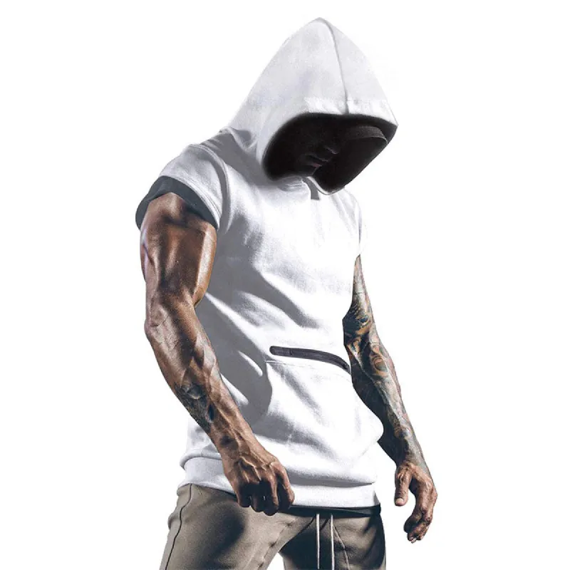 Men's Classic Casual Slim Fit Hooded Short Sleeve T-Shirt 99257498K sold by Manly