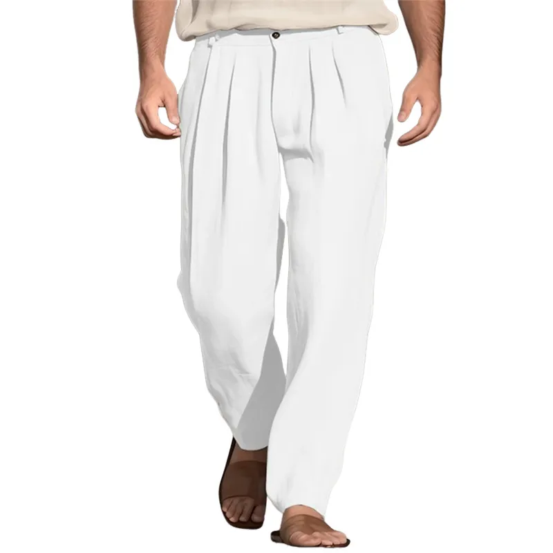 Men's Casual Versatile Comfortable Linen Pants 06649941K sold by Manly product image thumbnail 2