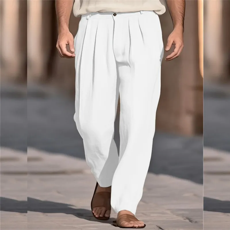 Men's Casual Versatile Comfortable Linen Pants 06649941K sold by Manly product image thumbnail 4