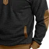 Men's Colorblock Stand Collar Half Zip Sweatshirt 30303580X sold by Manly
