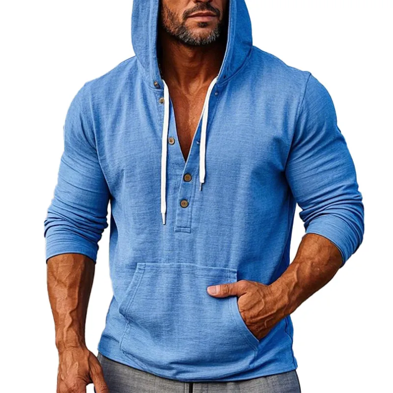 Men's Casual Solid Color Pullover Hoodie 62729062X sold by Manly