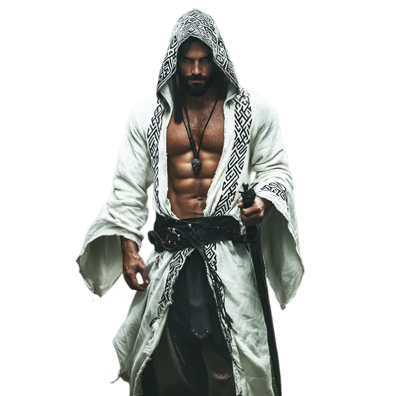 Men's Retro Casual Ethnic Style Linen Cardigan 05747937TO sold by Manly