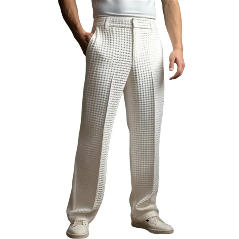 Men's Classic Casual Fashion Waffle Pants 49028286K sold by Manly