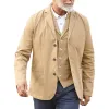 Men's Fashion Notch Lapel Single Breasted Slim Fit Blazer 92238835Z sold by Manly