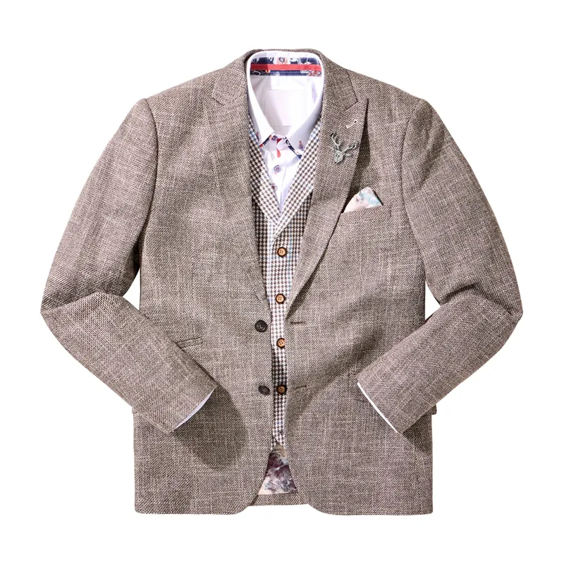 Men's Fashion Peak Lapel Two Buttons Slim Fit Blazer 26837068Z sold by Manly product image thumbnail 3