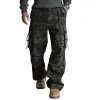 Men's Fashion Camouflage Multi-pocket Cargo Pants 50920079Z sold by Manly