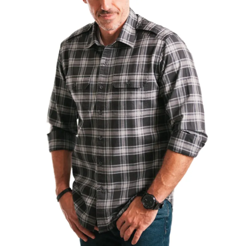 Men's Casual Lapel Blended Plaid Long Sleeve Shirt 27802707F sold by Manly product image thumbnail 2