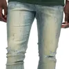 Men's Vintage Casual Slim Fit Ripped Washed Jeans 59387213F sold by Manly